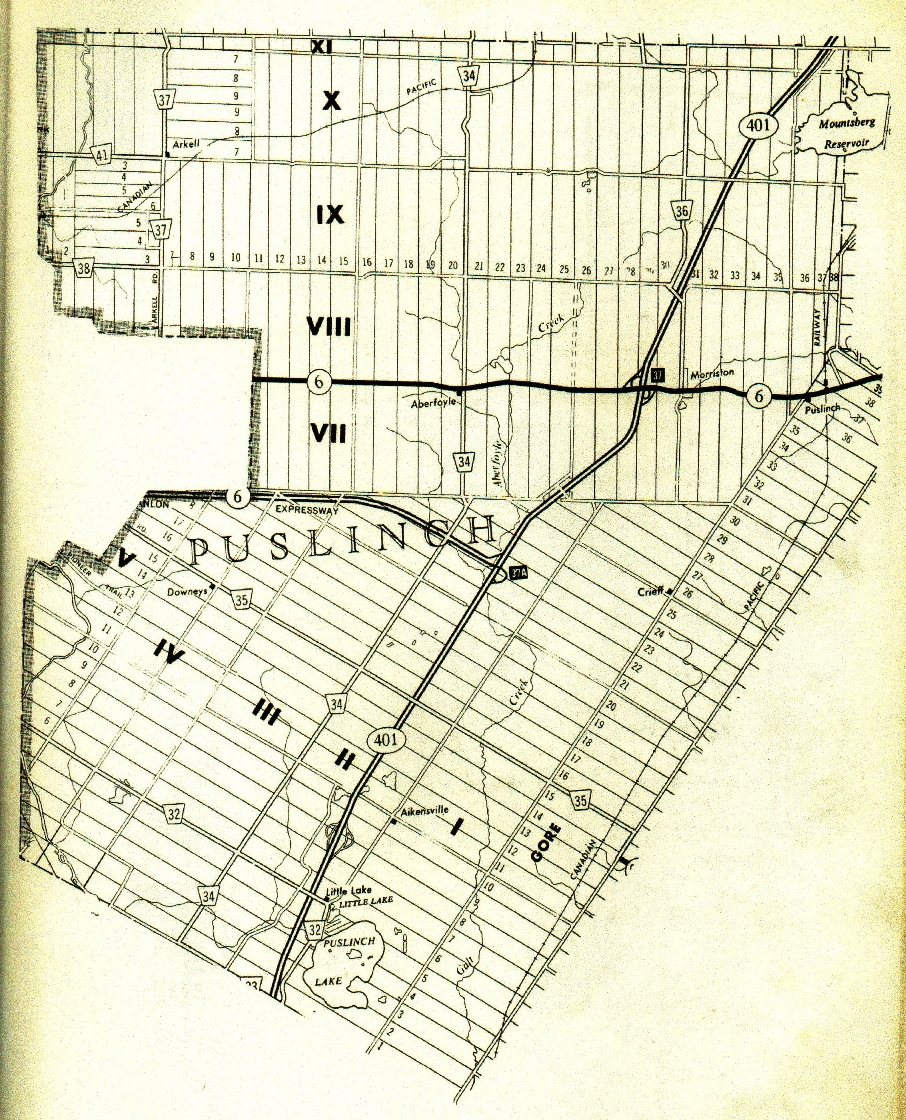 Map of Puslinch Township